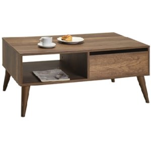 ΤΡΑΠΕΖΙ  ΣΑΛΟΝΙΟΥ ΜΕ ΣΥΡΤΑΡΙ 110x65x42 εκ OSLO WALNUT - 681-6866-37 - σε 12 άτοκες δόσεις