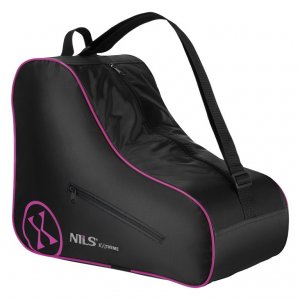 Τσάντα μεταφοράς Inline Rollers με φερμουάρ TS105 Μαύρο/Ροζ One Size NILS EXTREME - σε 12 άτοκες δόσεις