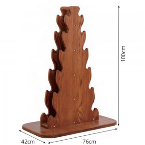 Viking Luxury Hotel Dumbbell Rack, Ξύλινη Βάση Αλτήρων - 106627- Σε 12 Άτοκες Δόσεις