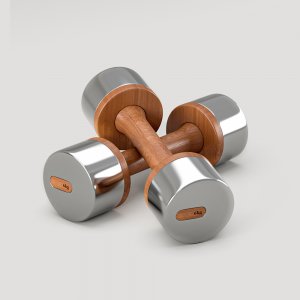 Viking Luxury Hotel Dumbbells , Ξύλινοι αλτήρες - 2 x 4.00 kgr - 106631 - Σε 12 Άτοκες Δόσεις
