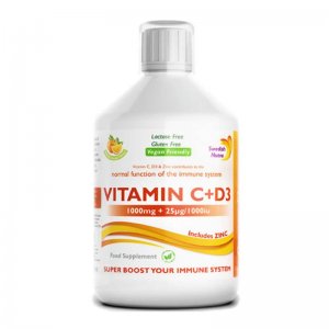 Vitamin C+D3 500ml (SWEDISH NUTRA) - 7301568846035 - Σε 12 Άτοκες Δόσεις