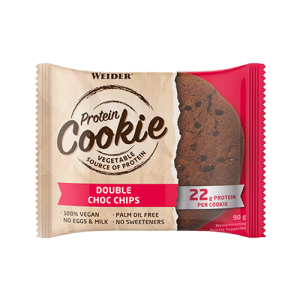 Weider Vegan&#8211;Protein Cookie  Double Choco Chips  12xMπισκότα