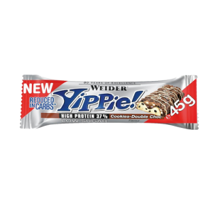Weider Yippie Μπάρα 45γρ.  Cookies/Double Choco  12xΜπάρες