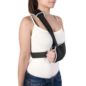 Medical Brace MB.2005 Ρυθμιζόμενος Φάκελος Ανάρτησης Ώμου σε Μαύρο Χρώμα