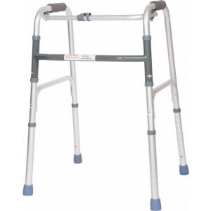 Medical Brace Πτυσσόμενος Περιπατητήρας Αλουμινίου Ασημί