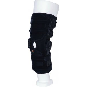 Medical Brace MB.4071 Ρυθμιζόμενος Νάρθηκας Γόνατος 40cm Neoprene σε Μαύρο Χρώμα