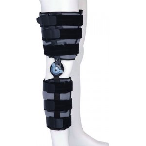 Medical Brace MB.9060 Νάρθηκας Μηροκνημικός σε Μαύρο Χρώμα