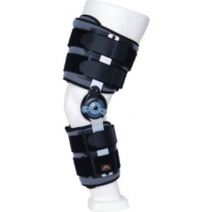 Medical Brace MB.9006 Premium Long Αμφιδέξιος Νάρθηκας Μηροκνημικός 50cm σε Γκρι Χρώμα
