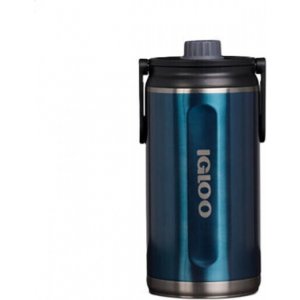Igloo Ποτήρι Θερμός Πλαστικό / Ανοξείδωτο BPA Free 1.892lt Μπλε με Καλαμάκι