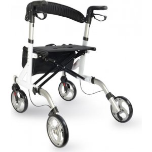 Medical Brace Πτυσσόμενος Περιπατητήρας Αλουμινίου Μαύρος