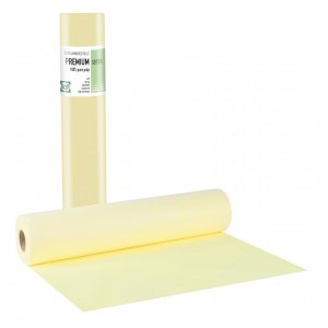 Πλαστικοποιημένο ρολό χαρτί με κόλλα Κίτρινο PREMIUM STANDARD - 50cm x 50m - 108.023.SY - 12 τεμάχια
