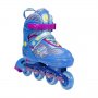 Αυξομειούμενα Πατίνια Roller NJ4613 A INLINE NILS EXTREME Μπλε με LED φωτάκια- LARGE(38-41) - σε 12 άτοκες δόσεις