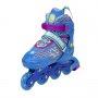 Αυξομειούμενα Πατίνια Roller NJ4613 A INLINE NILS EXTREME Μπλε με LED φωτάκια- LARGE(38-41) - σε 12 άτοκες δόσεις